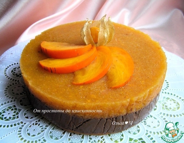 Торт "Шоколад и хурма" Торт "Шоколад и хурма"