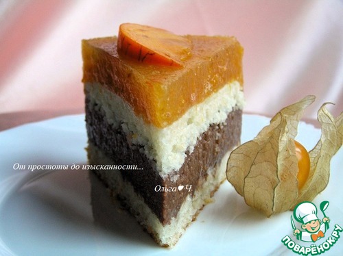 Торт "Шоколад и хурма" Торт "Шоколад и хурма"