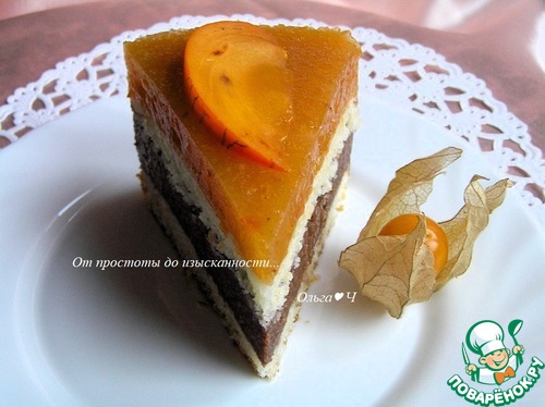 Торт "Шоколад и хурма" Торт "Шоколад и хурма"