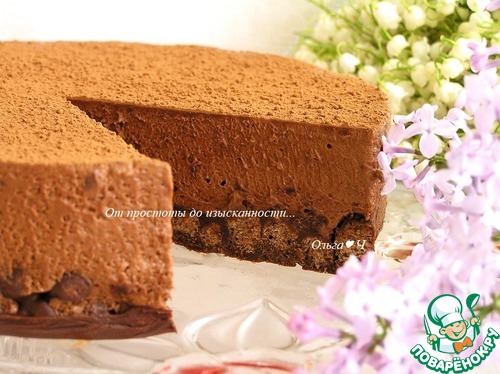 Торт "Шоколадный трюфель" без выпечки Торт "Шоколадный трюфель" без выпечки