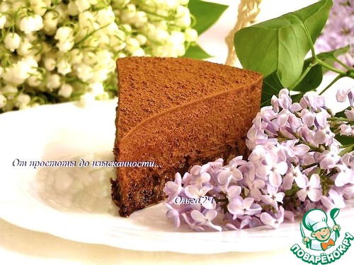 Торт "Шоколадный трюфель" без выпечки Торт "Шоколадный трюфель" без выпечки