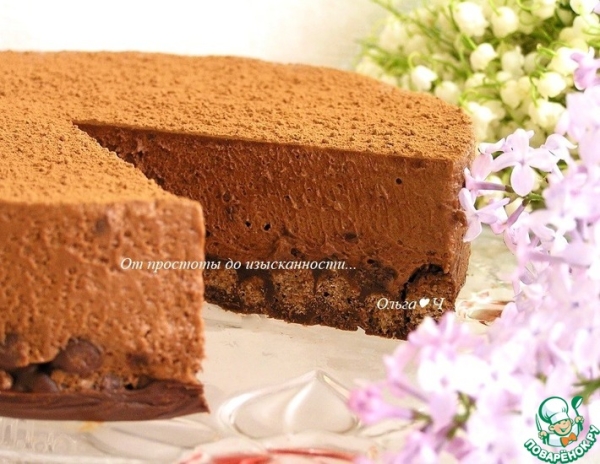 Торт "Шоколадный трюфель" без выпечки Торт "Шоколадный трюфель" без выпечки