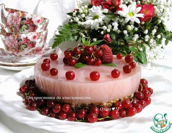 Торт-желе с гуавой Торт-желе с гуавой