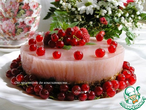 Торт-желе с гуавой Торт-желе с гуавой