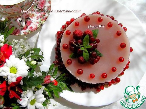 Торт-желе с гуавой Торт-желе с гуавой