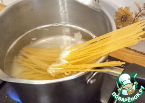 Трапанезе спагетти с жареной стручковой фасолью Трапанезе спагетти с жареной стручковой фасолью