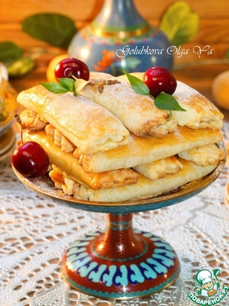 Трубочки с абрикосовой начинкой Трубочки с абрикосовой начинкой