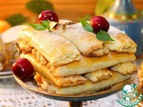 Трубочки с абрикосовой начинкой Трубочки с абрикосовой начинкой