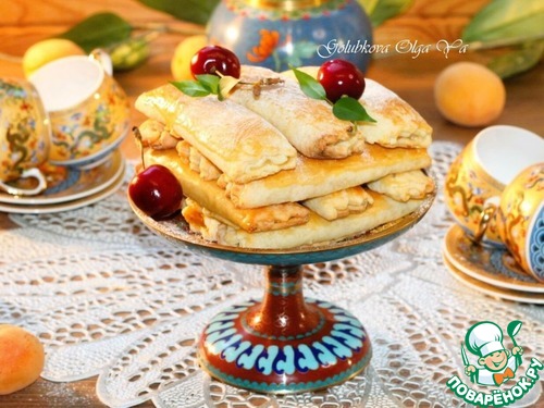 Трубочки с абрикосовой начинкой Трубочки с абрикосовой начинкой