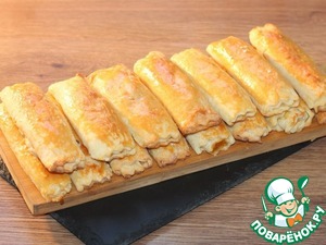 Трубочки с абрикосовой начинкой Трубочки с абрикосовой начинкой