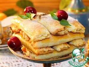 Трубочки с абрикосовой начинкой Трубочки с абрикосовой начинкой