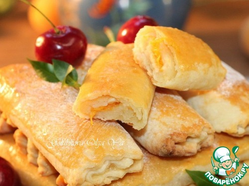 Трубочки с абрикосовой начинкой Трубочки с абрикосовой начинкой