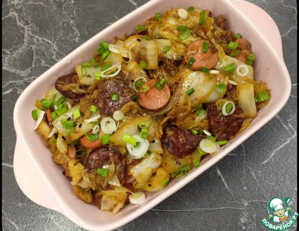 Тушеная капуста по-немецки
