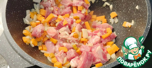 Тушеная капуста с пшеном и мясом