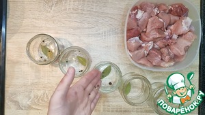 Тушенка из свинины в кастрюле Тушенка из свинины в кастрюле