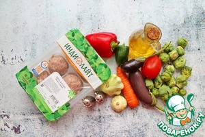 Тушеные овощи с фрикадельками Тушеные овощи с фрикадельками