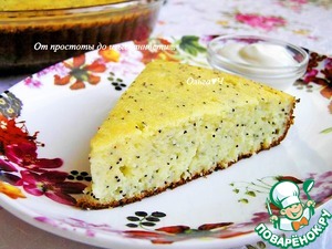 Творожная запеканка с маком Творожная запеканка с маком