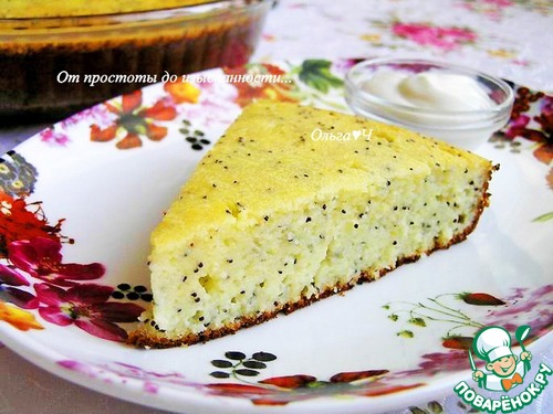Творожная запеканка с маком Творожная запеканка с маком