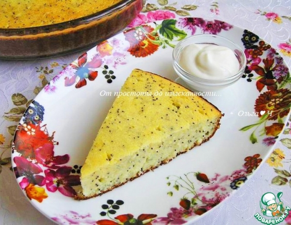 Творожная запеканка с маком Творожная запеканка с маком