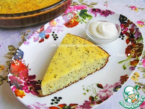 Творожная запеканка с маком Творожная запеканка с маком