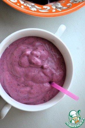 Творожно-ежевичный смузи