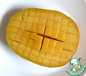 Творожно-кокосовый десерт с манго Творожно-кокосовый десерт с манго