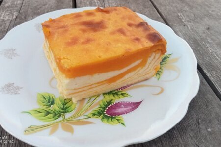 Творожно - тыквенная запеканка