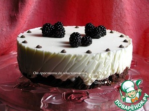 Творожно-зефирный торт с вишней Творожно-зефирный торт с вишней