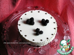 Творожно-зефирный торт с вишней Творожно-зефирный торт с вишней