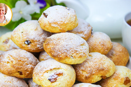 Творожное печенье с изюмом Творожное печенье с изюмом