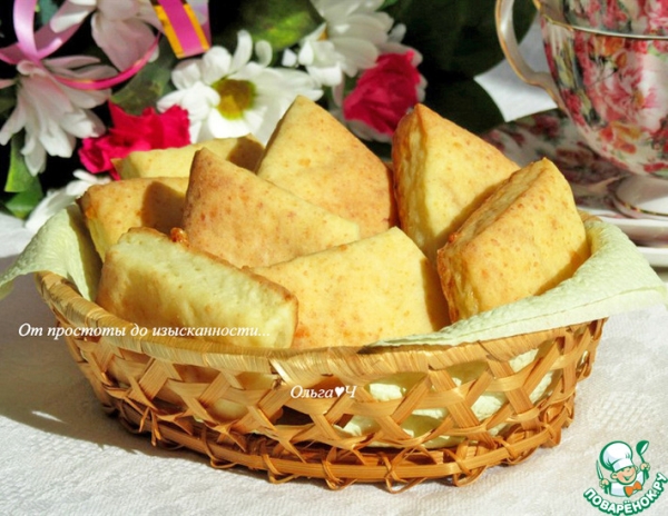 Творожное печенье с сыром Творожное печенье с сыром