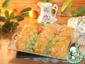 Творожное печенье с виноградом кишмиш