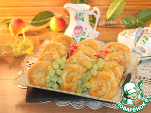 Творожное печенье с виноградом кишмиш