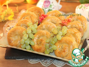 Творожное печенье с виноградом кишмиш