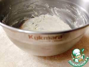 Творожные вафли с бананом и вишней