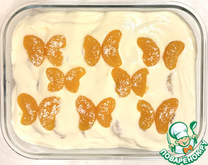 Творожный десерт с мандаринами "тирамису"