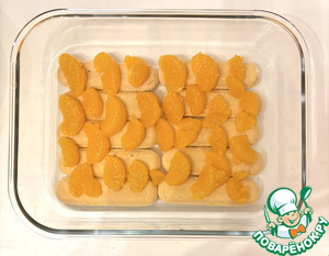 Творожный десерт с мандаринами "тирамису"