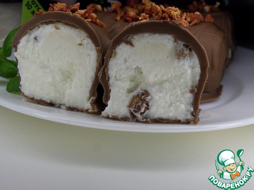 Творожный десерт с полентой и изюмом Творожный десерт с полентой и изюмом