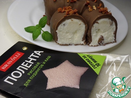 Творожный десерт с полентой и изюмом Творожный десерт с полентой и изюмом