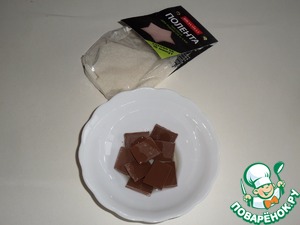 Творожный десерт с полентой и изюмом Творожный десерт с полентой и изюмом