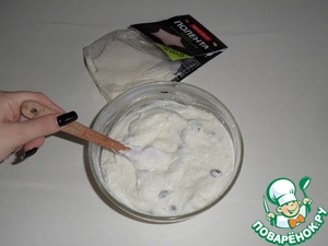 Творожный десерт с полентой и изюмом Творожный десерт с полентой и изюмом