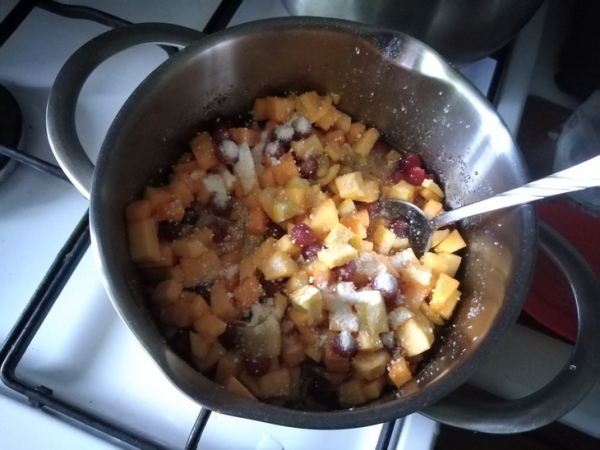 Тыквенно-клюквенный джем. Тыквенно-клюквенный джем.