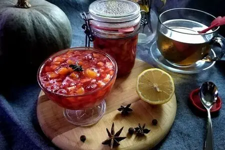 Тыквенно-клюквенный джем. Тыквенно-клюквенный джем.
