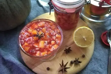 Тыквенно-клюквенный джем. Тыквенно-клюквенный джем.