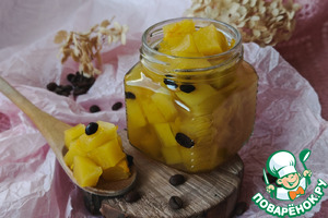 Тыквенное варенье с зернами кофе