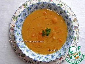 Тыквенный суп с апельсиновым соком Тыквенный суп с апельсиновым соком