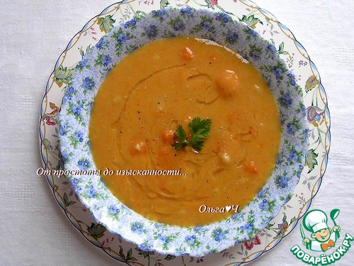 Тыквенный суп с апельсиновым соком Тыквенный суп с апельсиновым соком
