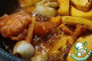 Тыквенный суп с морковными клёцками