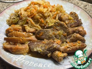 Утиная грудка в капусте Утиная грудка в капусте