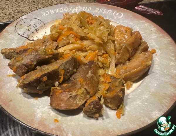 Утиная грудка в капусте Утиная грудка в капусте